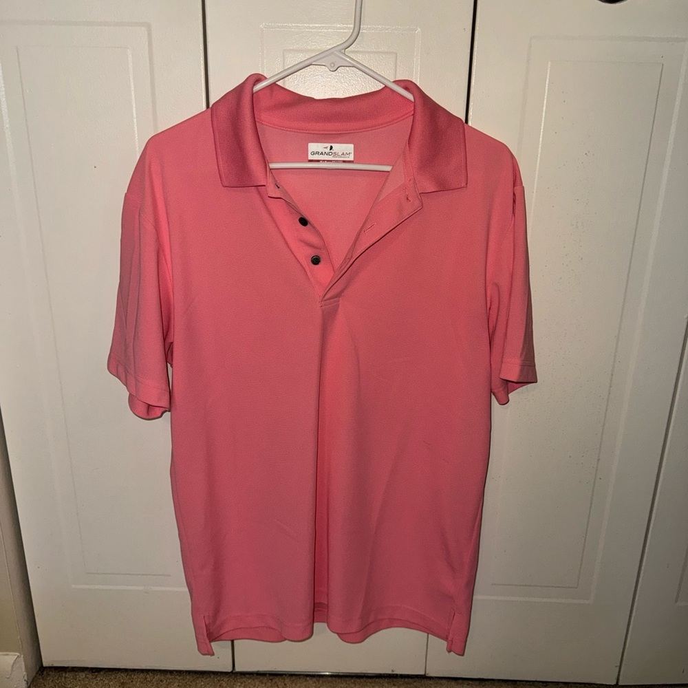 Grand Slam Pink/Coral Polo Shirt Golf